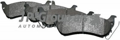 JP GROUP 1363701110 -  Комплект тормозных колодок, дисковый тормоз